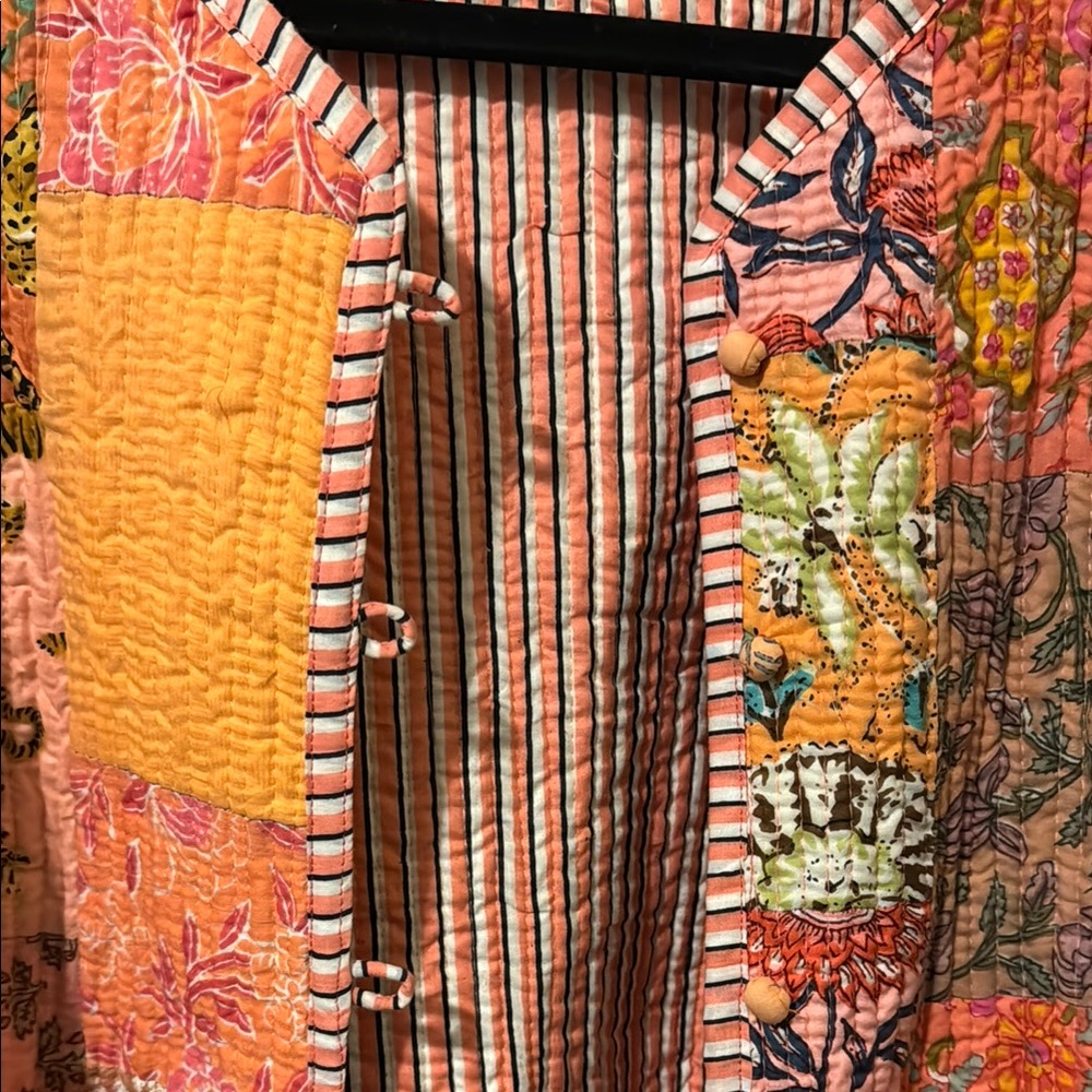 Handmade Patchwork Quilted Jacket - Multicolor - Picture 3 of 5
